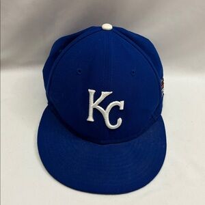 New Era MLB Authentic Kansas City Royals Cap Hat 7 1/8 Postseason 2015 Champs